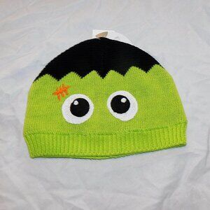 Baby First Halloween Frankenstein Monster Knit Hat 0-6 & 6-12 Months Unisex NEW